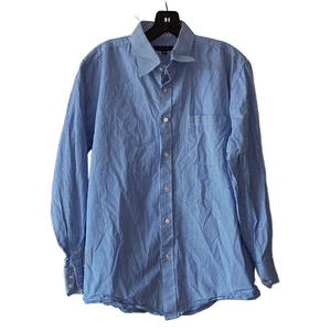 bogari Classic Blue Checkered Men's button down dress  Shirt